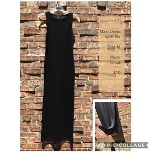 Fancy Maxi dress with slit- worn once